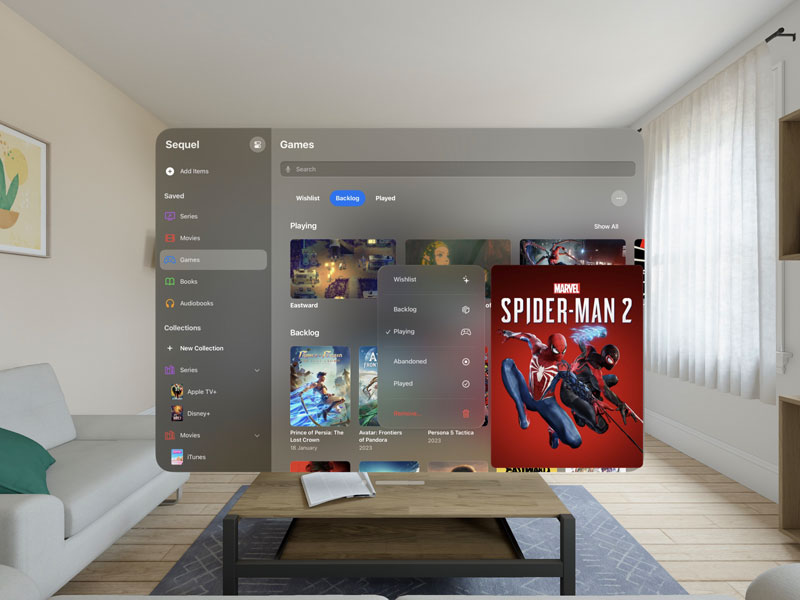 Une capture d'écran de l'interface de Sequel sur grand écran