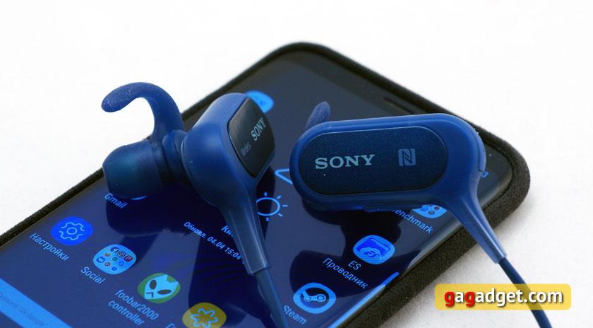 Обзор спортивной Bluetooth-гарнитуры Sony MDR-XB50BS