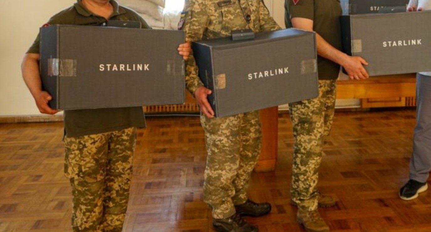L'armée ukrainienne avec Starlink
