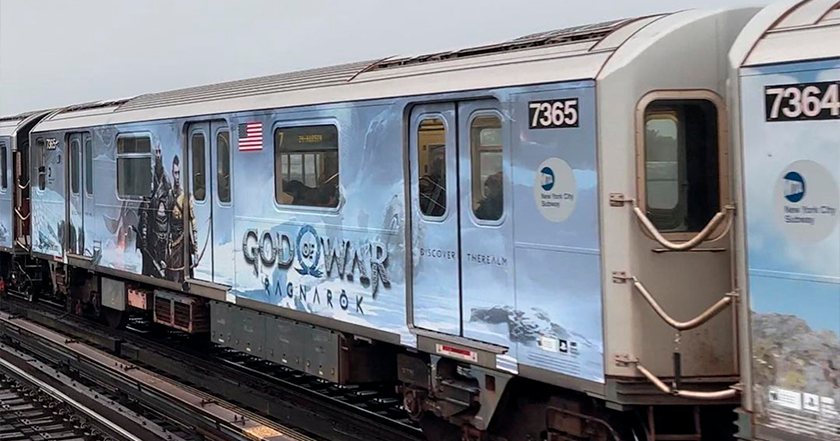 Prochain arrêt : Midgard : Sony a transformé le métro de New York en God of War Ragnarok.