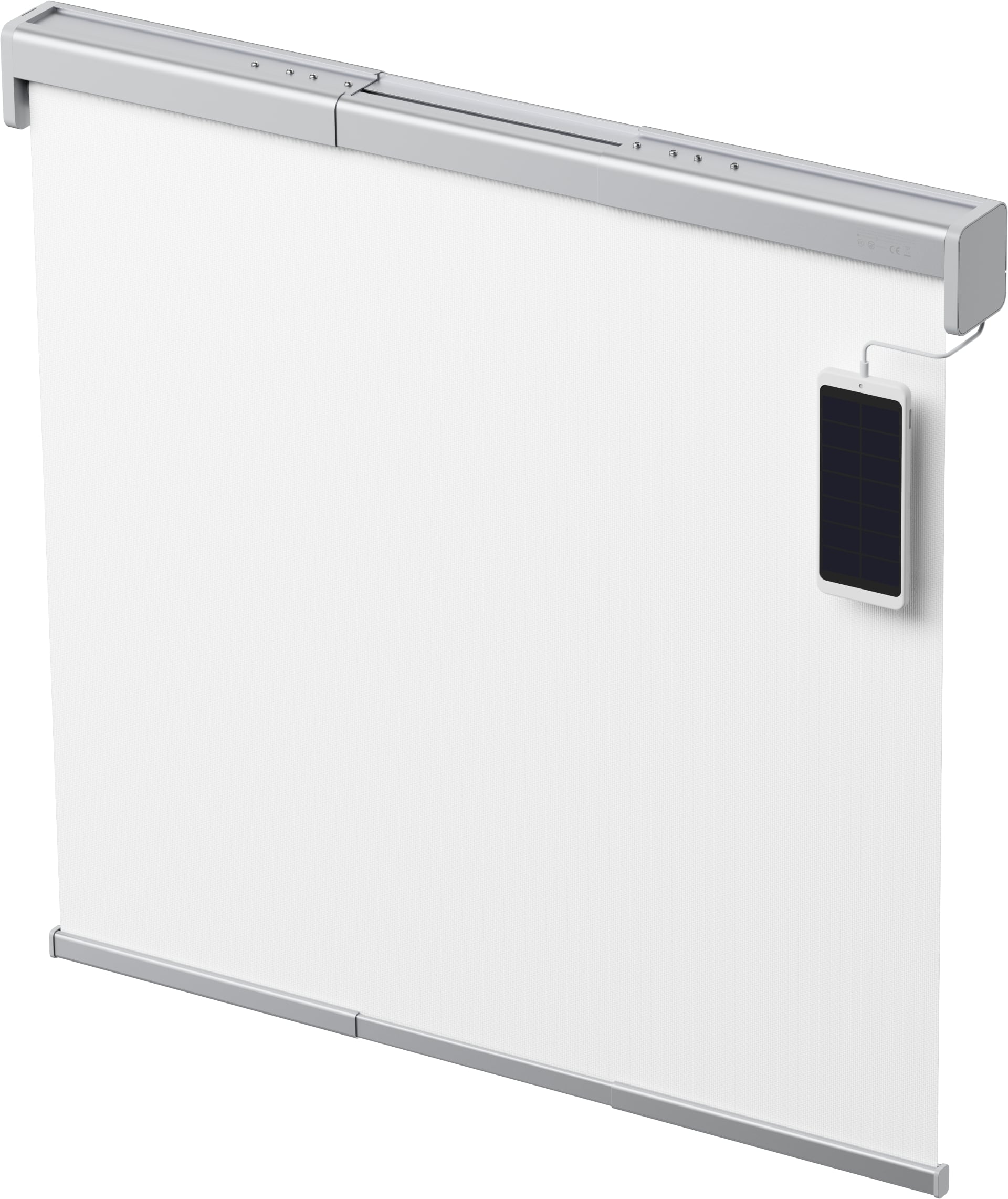 Optional solar panel for roller shutters