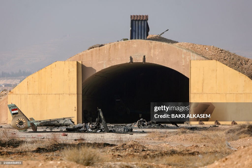 Mezzeh airbase destroyed - French Aérospatiale SA342 Gazelle helicopters