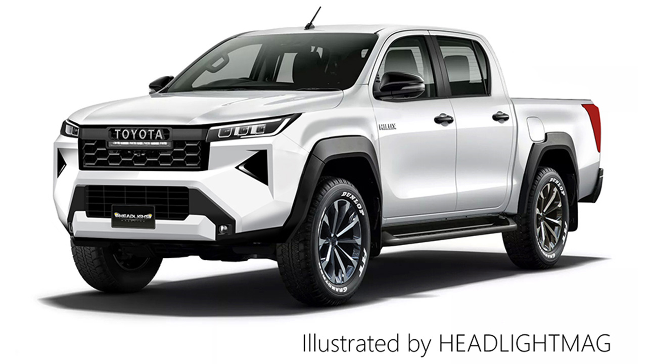 Unofficial rendering of the next generation Toyota Hilux