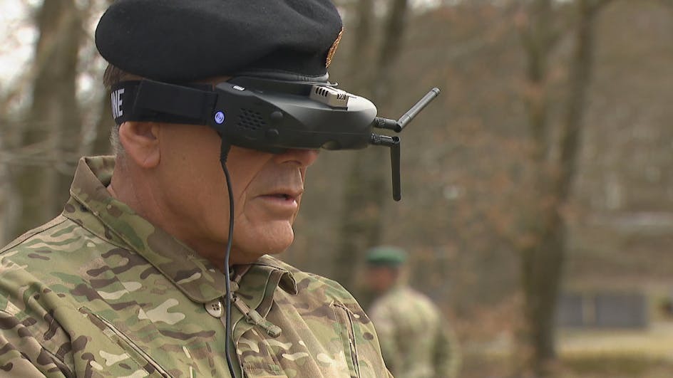 Danish military in training