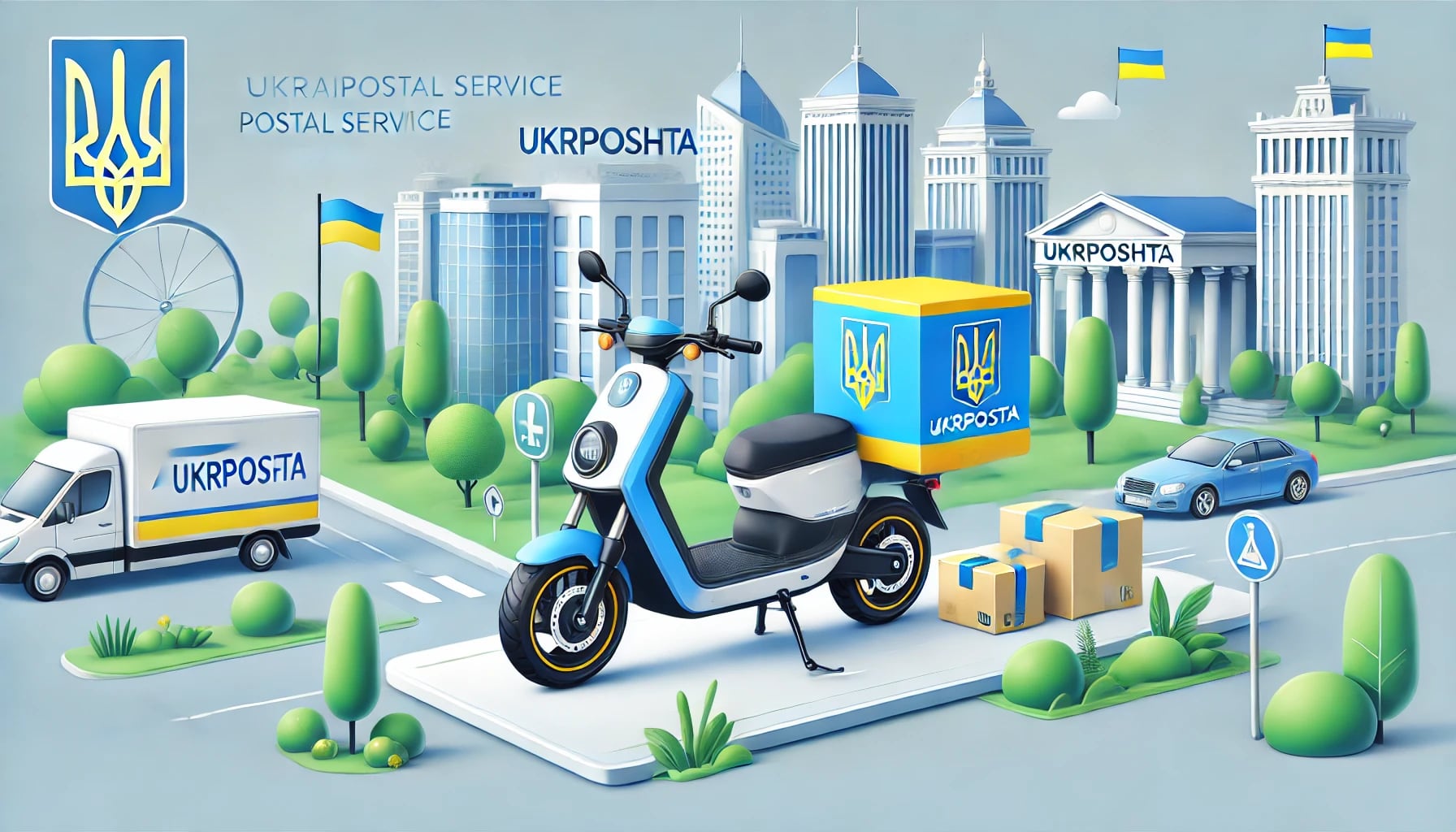 Укрпочта планирует закупить 880 электроскутеров для улучшения курьерской доставки