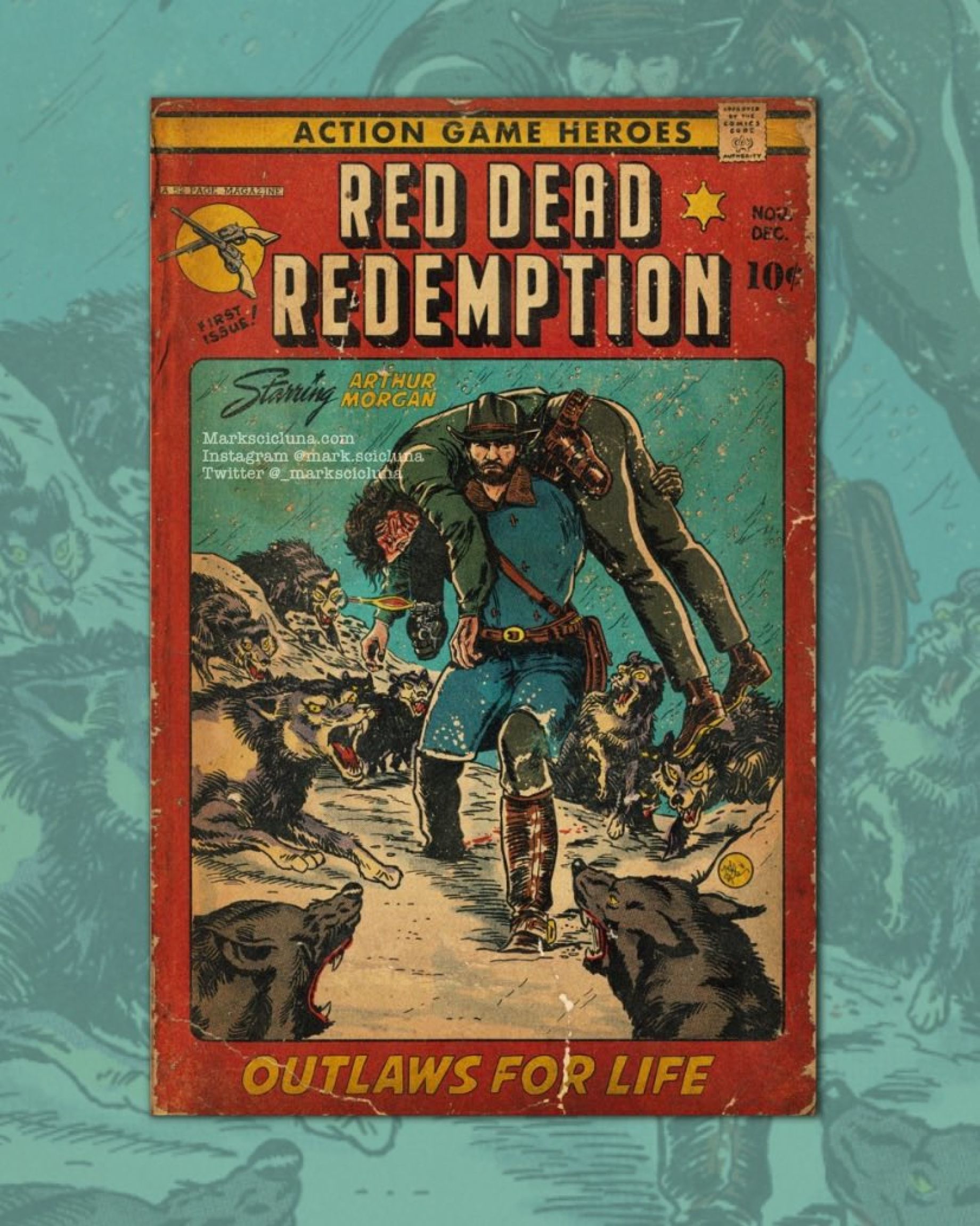 Результат поражает: Бывший иллюстратор Rockstar Games создает обложки ретро комиксов о видеоиграх-4