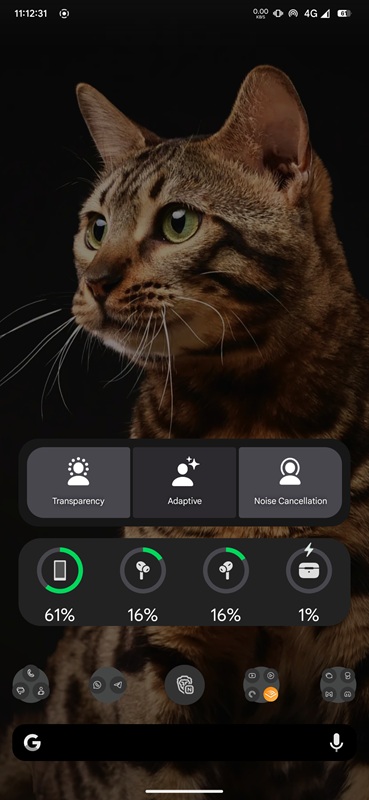 Widget shades and settings in LibrePods