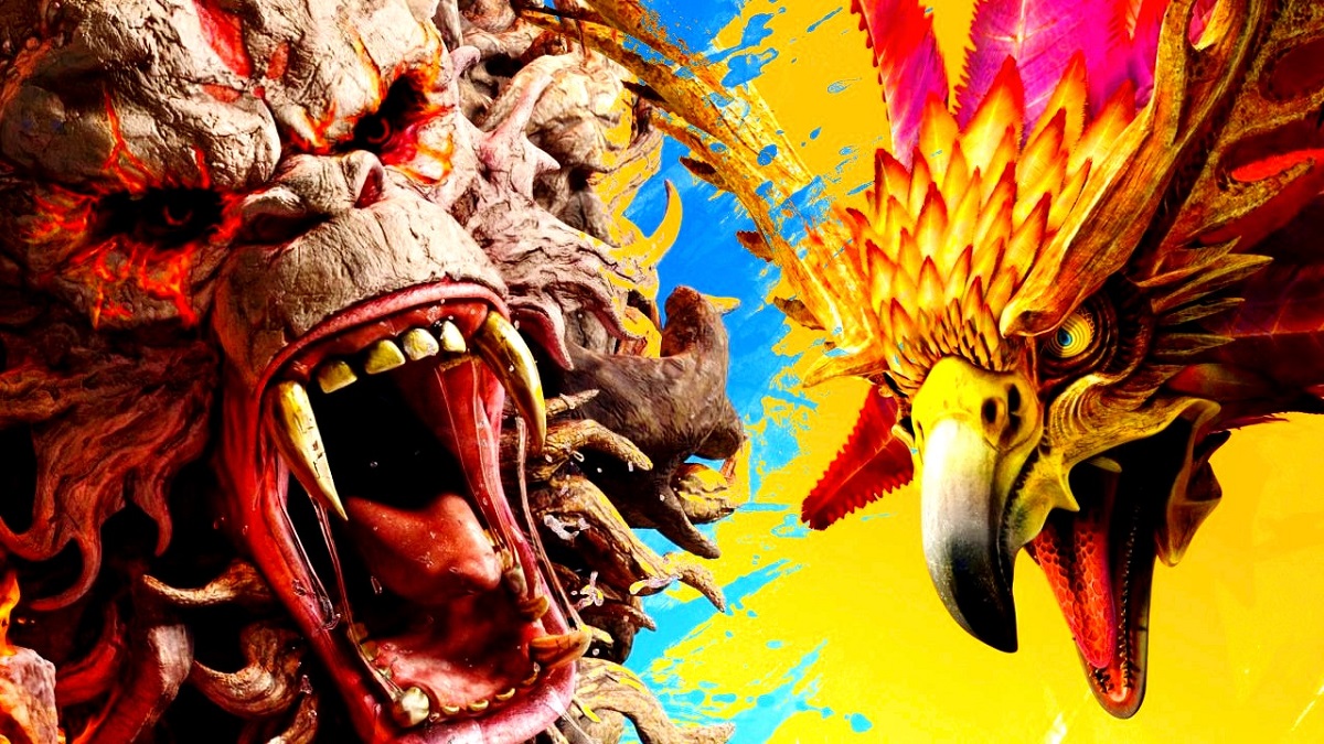 Features of a fantasy hunt for giant creatures in Wild Hearts cinematic trailer