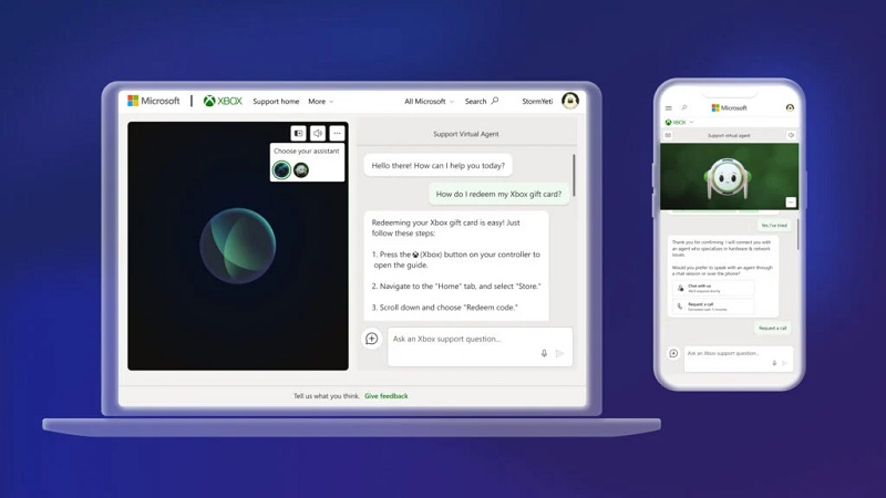 Microsoft teste Support Virtual Agent, un assistant d'intelligence artificielle permettant une interaction approfondie avec l'écosystème Xbox.-2