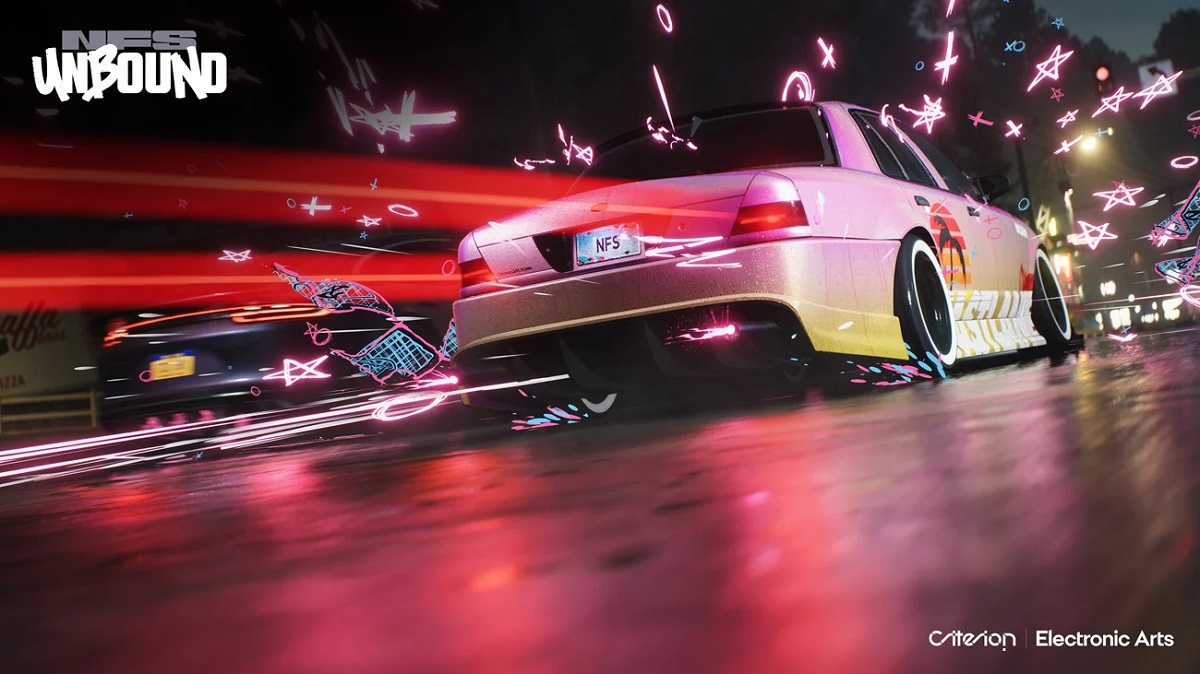 Вийшло велике оновлення Need for Speed Unbound. Розробники додали нові траси, можливості та навіть культовий автомобіль DMC Deloeran