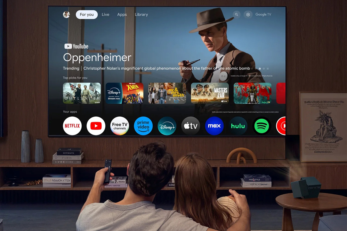 Интерфейс TCL PlayCube с Google TV