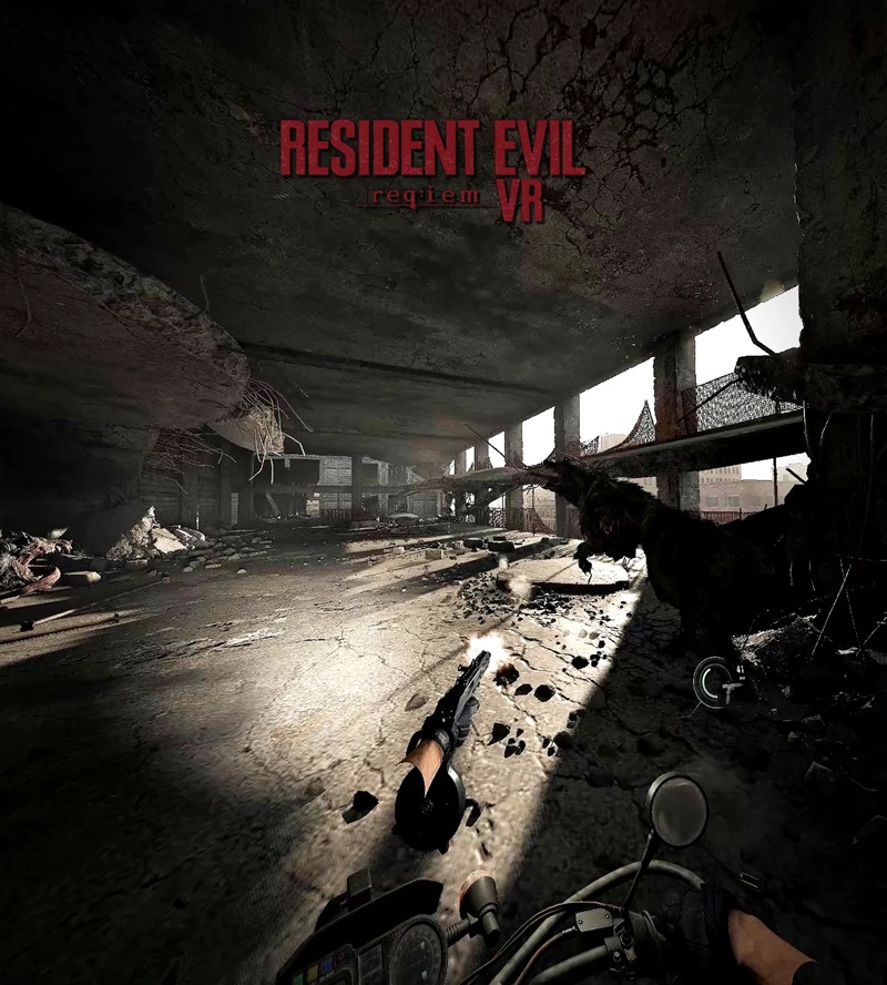 Скриншот из VR-мода Resident Evil Requiem