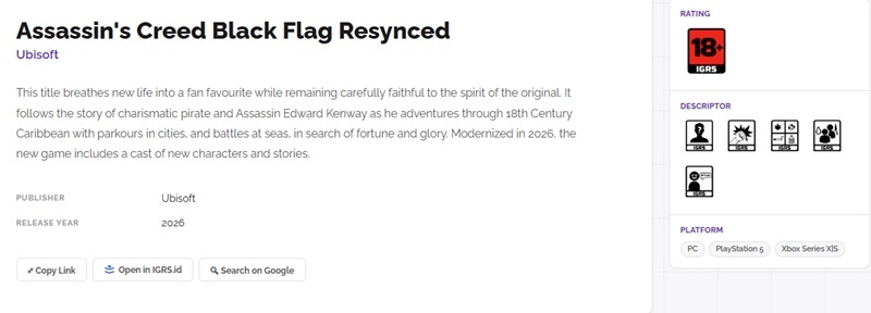 Кадр з Assassin's Creed Black Flag: Resynced