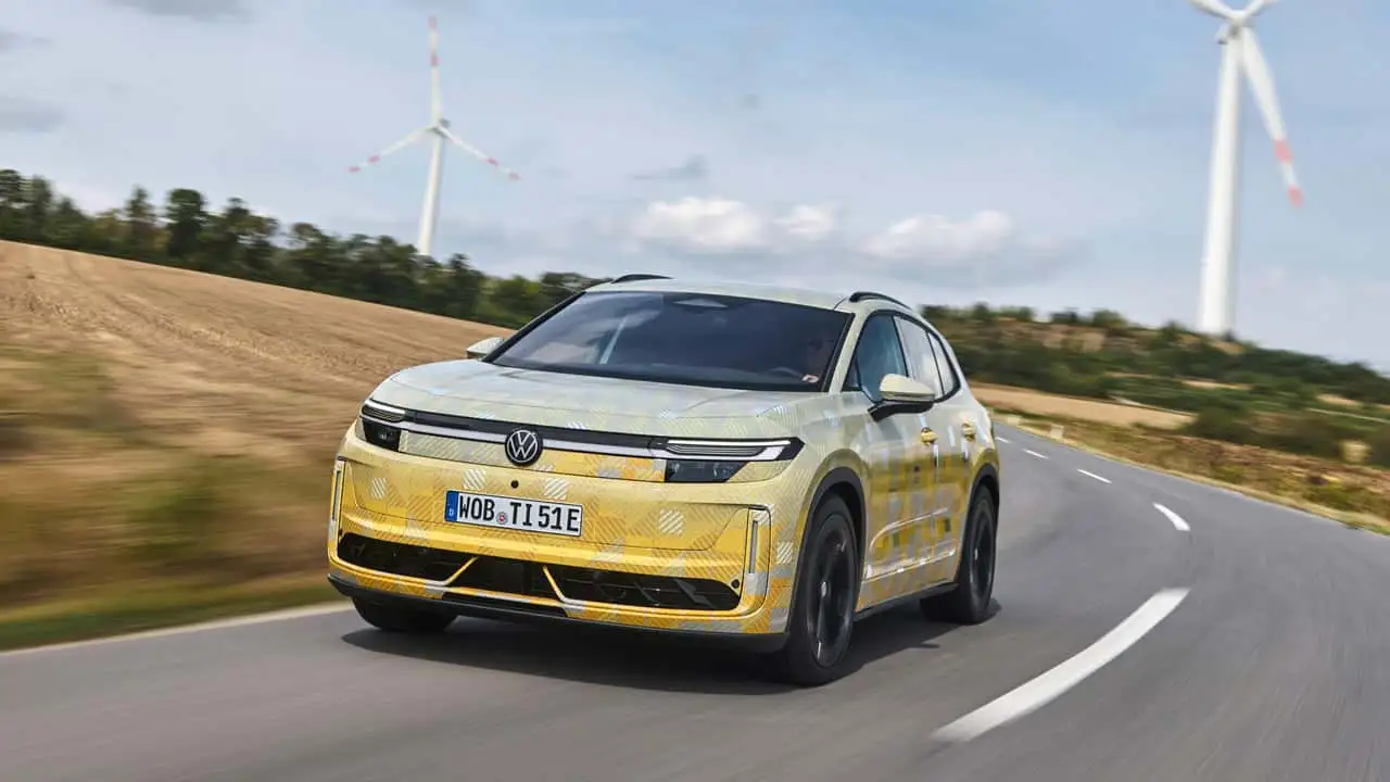 Тестовый прототип нового электрического Tiguan