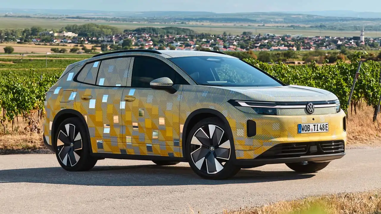 Тестовый прототип нового электрического Tiguan