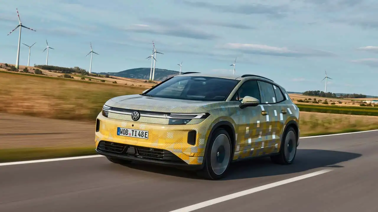 Тестовый прототип нового электрического Tiguan