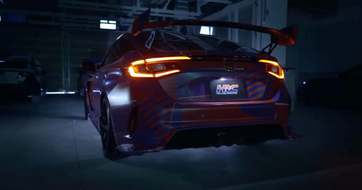 Задня частина Honda Civic Type R HRC 2026