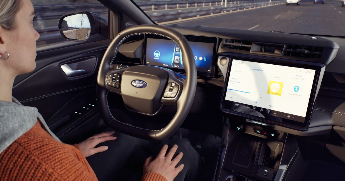 Демонстрація Ford Puma Gen‑E з системою Ford BlueCruise