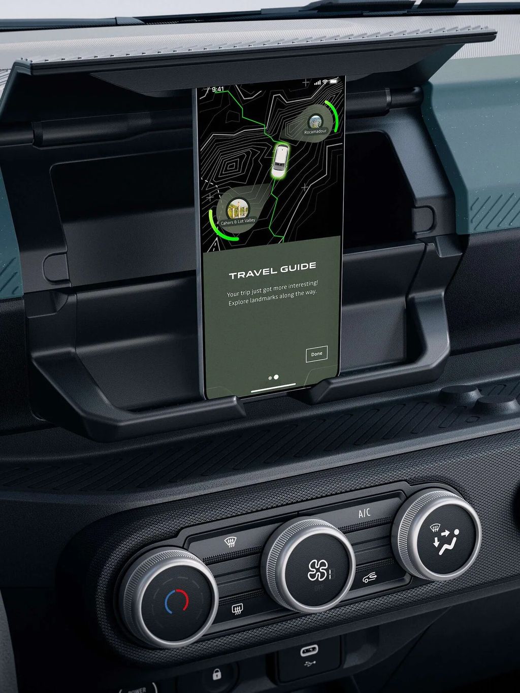 Салон автомобіля Dacia Spring з Media Control