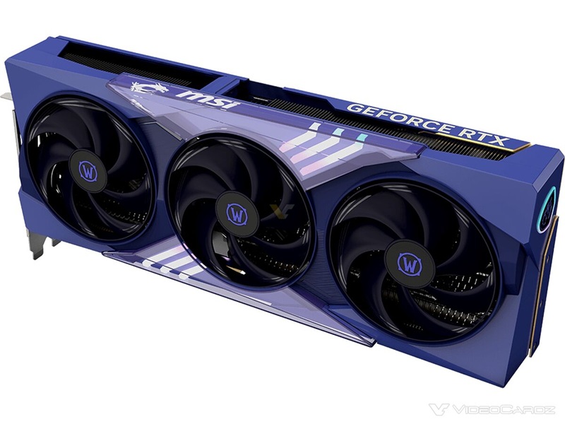 MSI GeForce RTX 5070 в темно-синем цвете