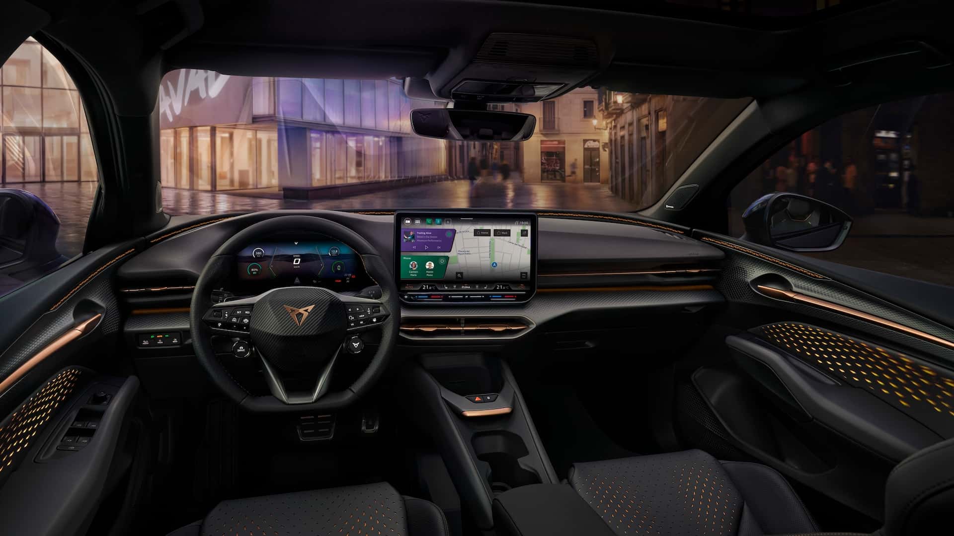 Интерьер Cupra Raval VZ Mangenese