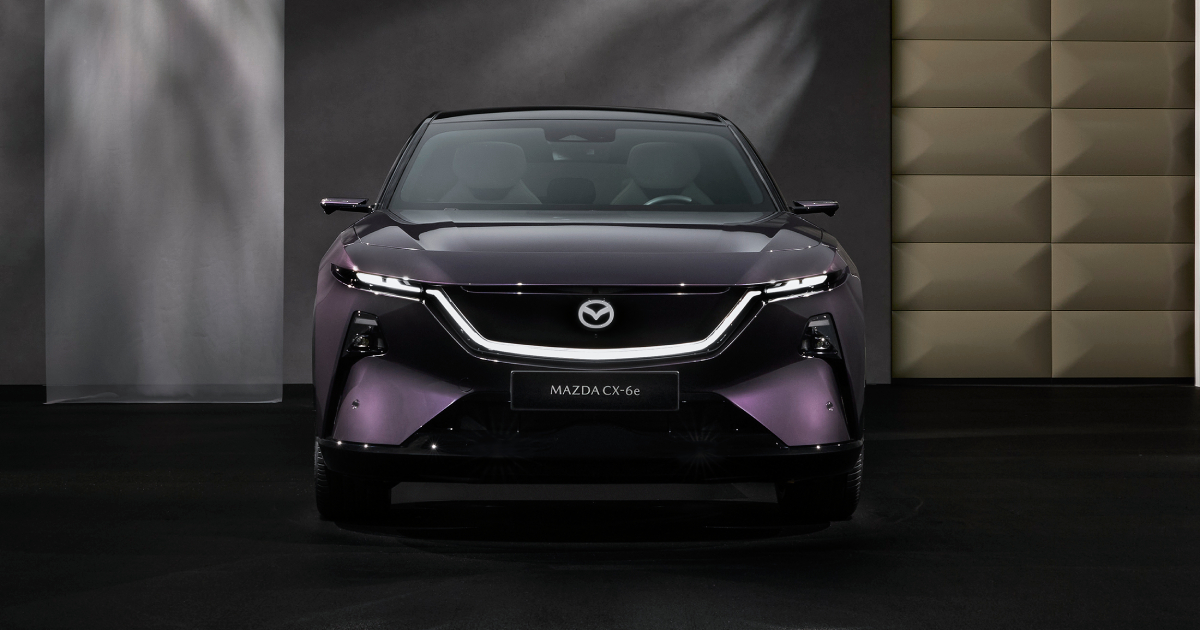 Mazda CX-6e at the Brussels Motor Show