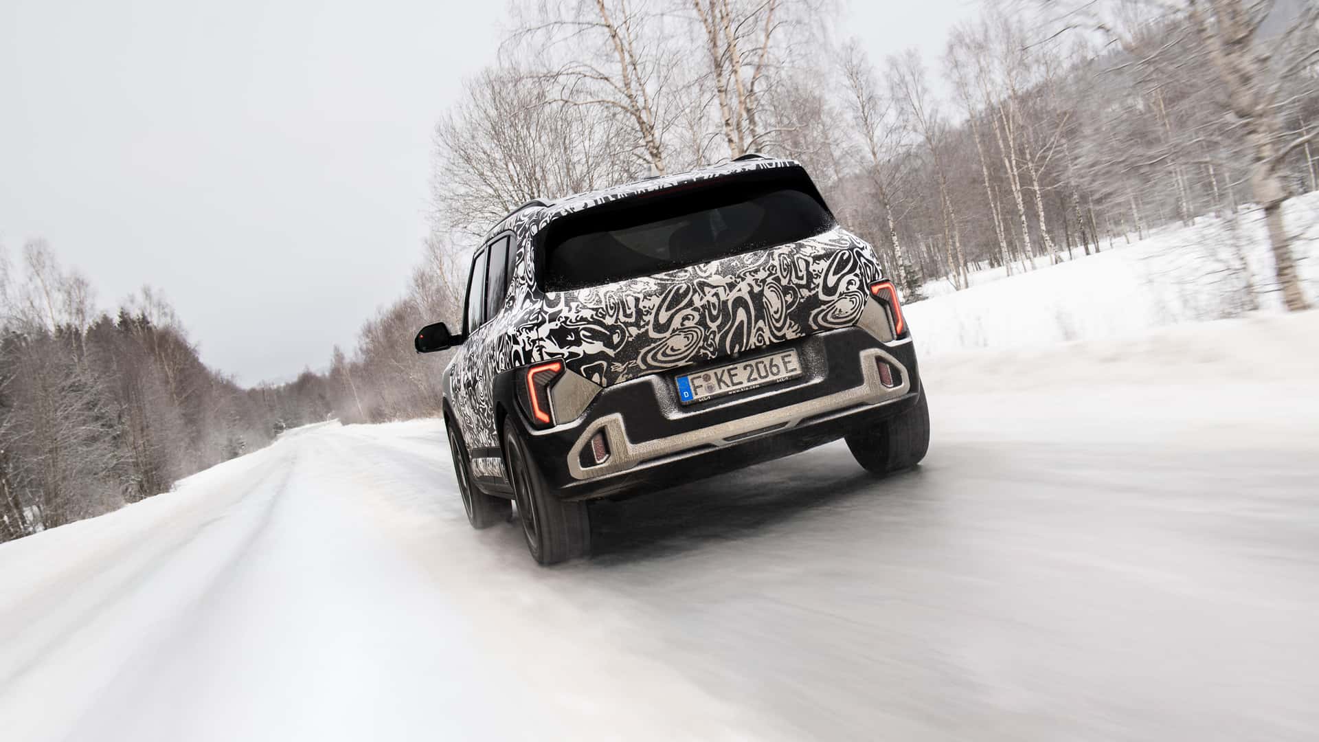 Kia EV2 at El Prix Winter Test Drive