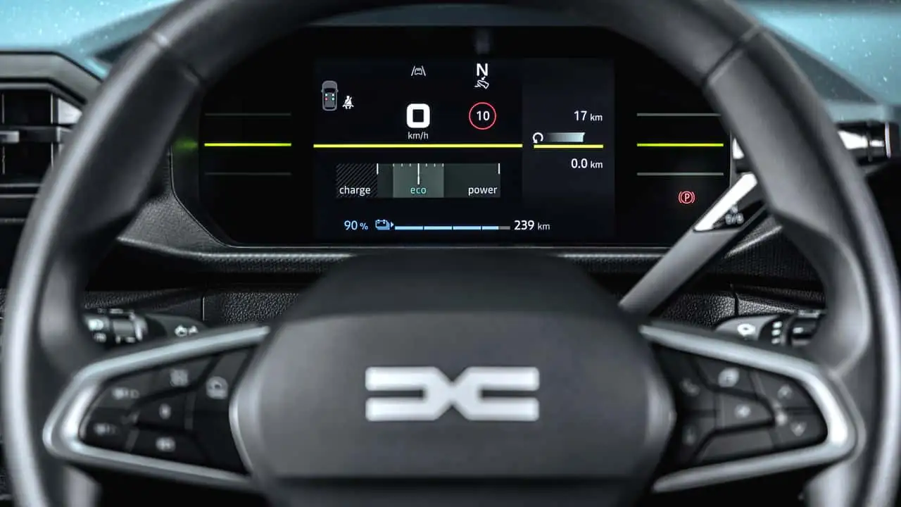 Dacia Spring фото нового салону