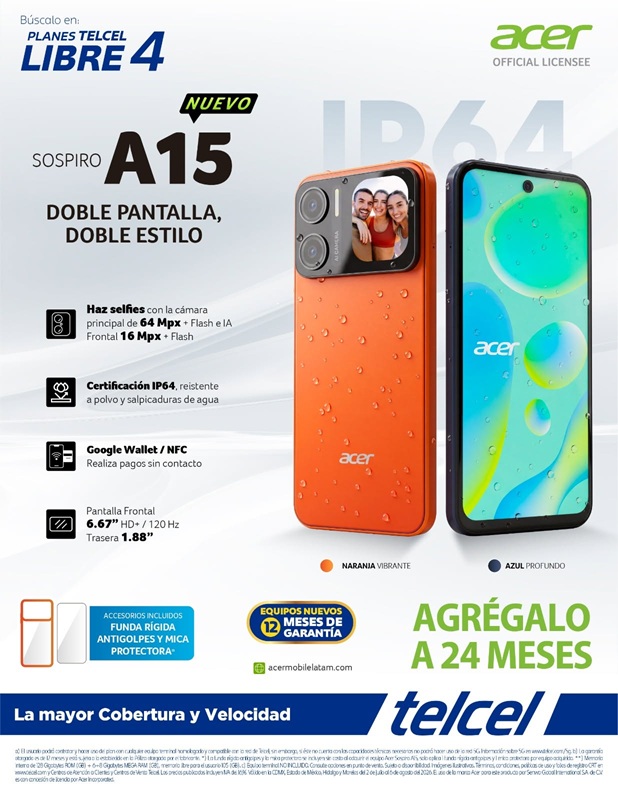 Le Sospiro A15 propose une certification IP64, un capteur de 64 mégapixels et un déverrouillage par empreinte latérale.