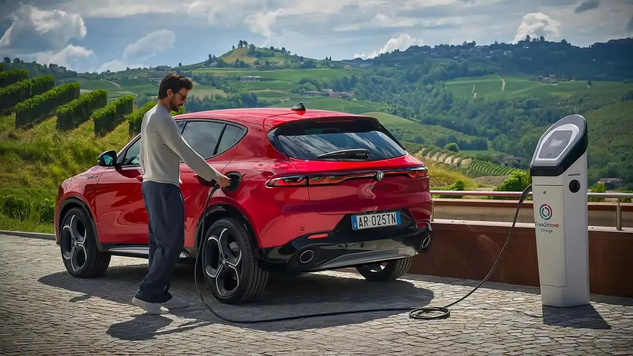 Вид на задній ряд сидінь Alfa Romeo Tonale