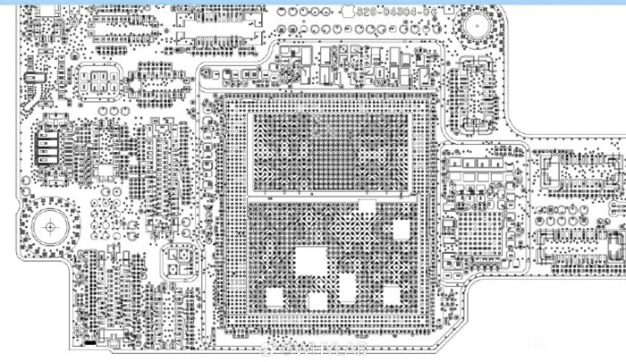 Schéma présumé de la carte mère de l'iPhone 18 Pro, apparu sur Weibo avant d'être analysé par Ice Universe.