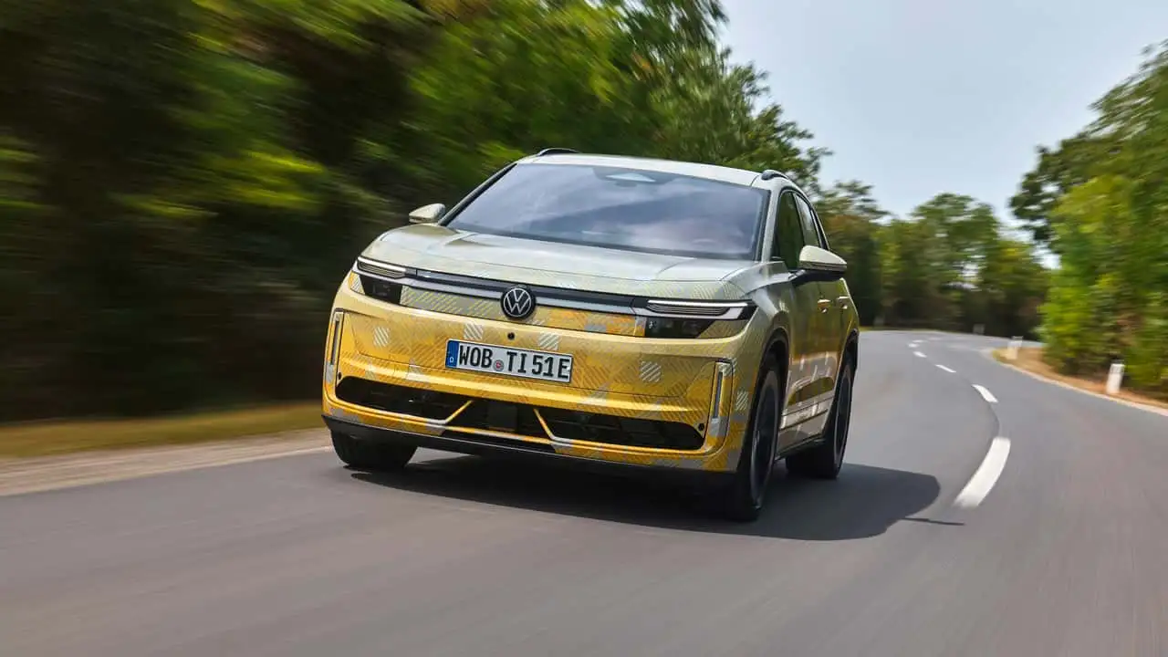 Тестовый прототип нового электрического Tiguan