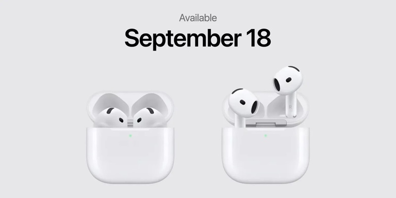 Le design des AirPods 5 reste inchangé par rapport aux AirPods 4, seules les technologies internes évoluent.