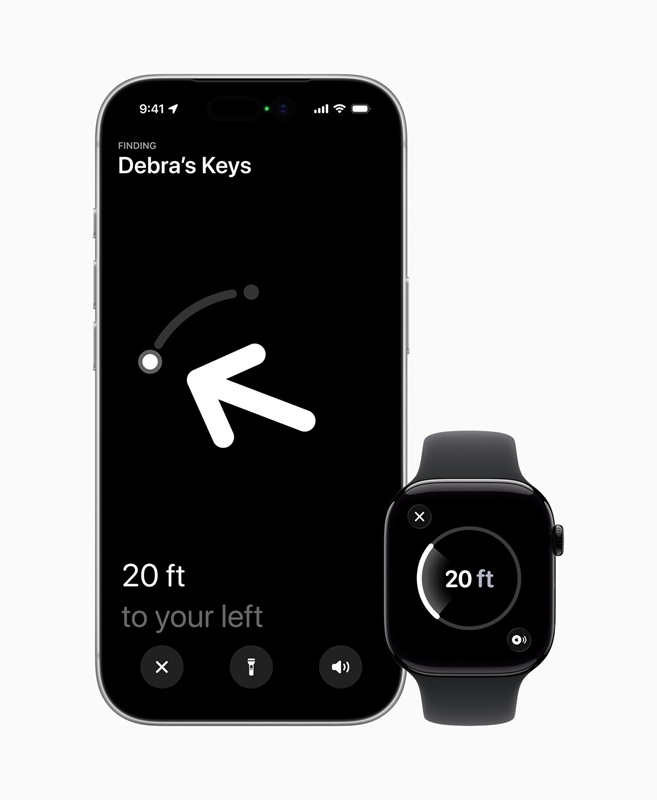 Apple AirTag використовується в ситуації Precision Finding