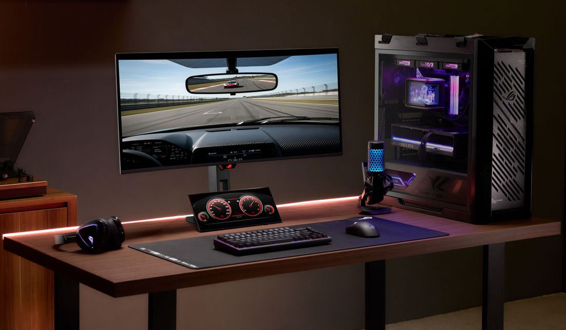 ROG Strix XG129C в роли дополнительной панели