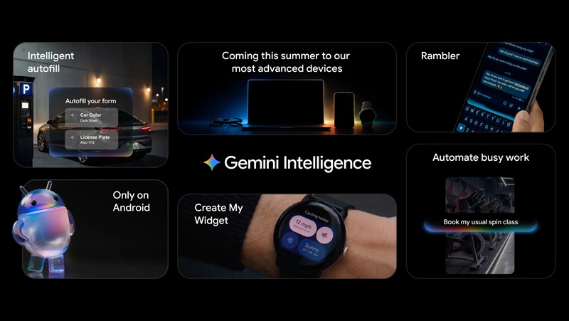 Gemini Intelligence permet de créer des widgets personnalisés à partir d'une simple description textuelle.
