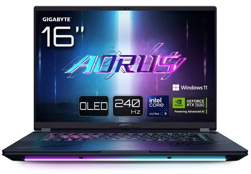 Gigabyte Aorus Master 16 BZH. Ілюстрація: Gigabyte