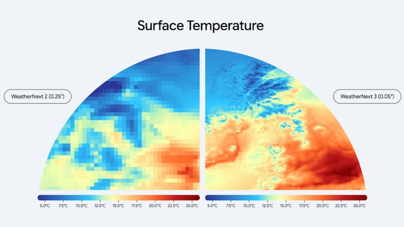 WeatherNext 3 exploite des images satellites en temps réel pour des prévisions à 5 km de résolution.