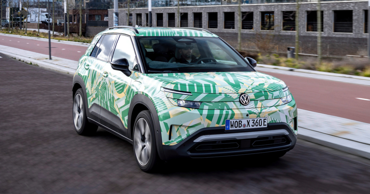 Rear view of Volkswagen ID. Cross