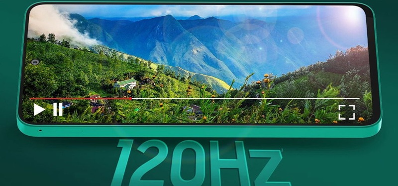 L'écran Super AMOLED 6,7 pouces du Galaxy F70 Pro, protégé par du verre Gorilla Glass Victus+.
