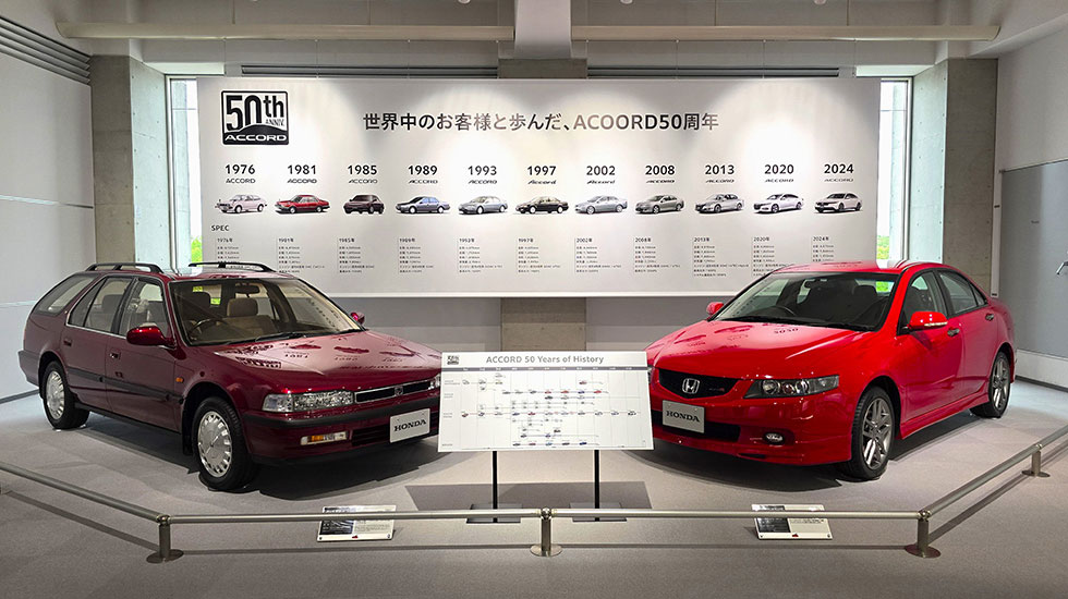 L'évolution des générations Honda Accord. Illustration : Honda
