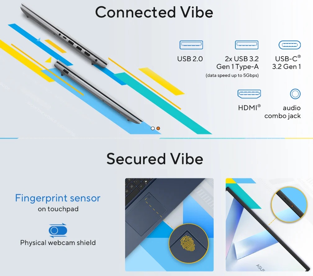 Asus Vivobook 15 (2026) боковой вид
