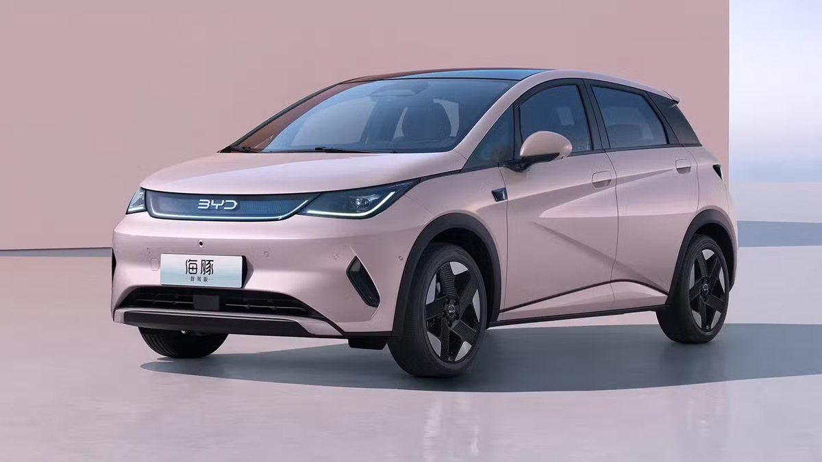 Rear view of BYD Dolphin
