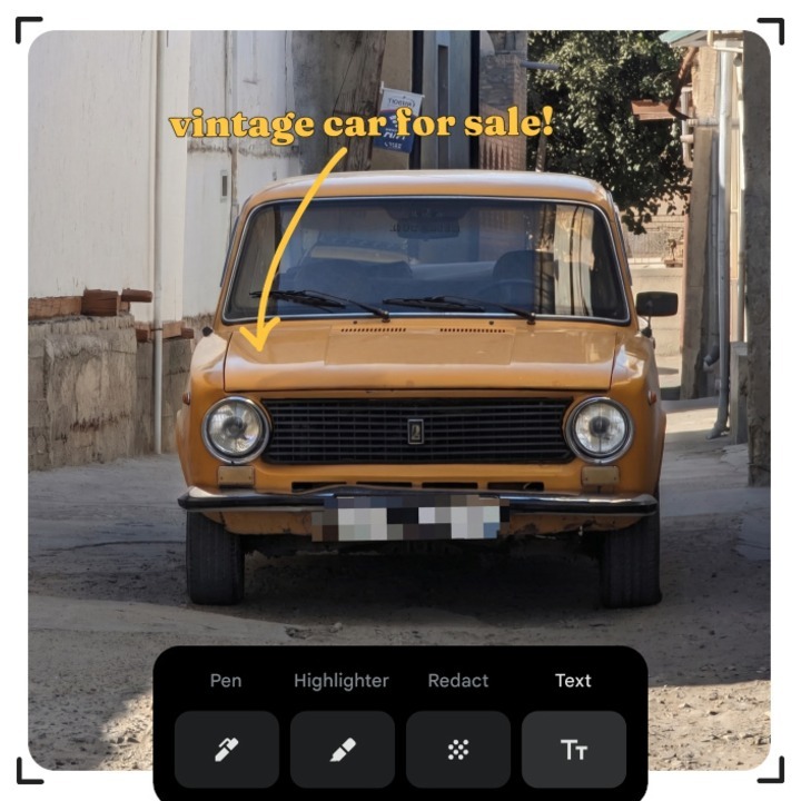 Панель редактирования Google Photos