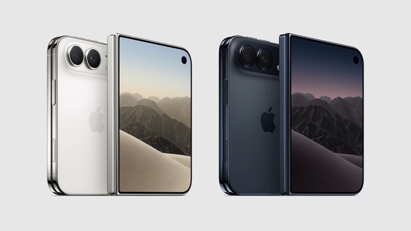 L'iPhone Duo en coloris nuit : titane Grade 5 et Ceramic Shield 2 en façade.