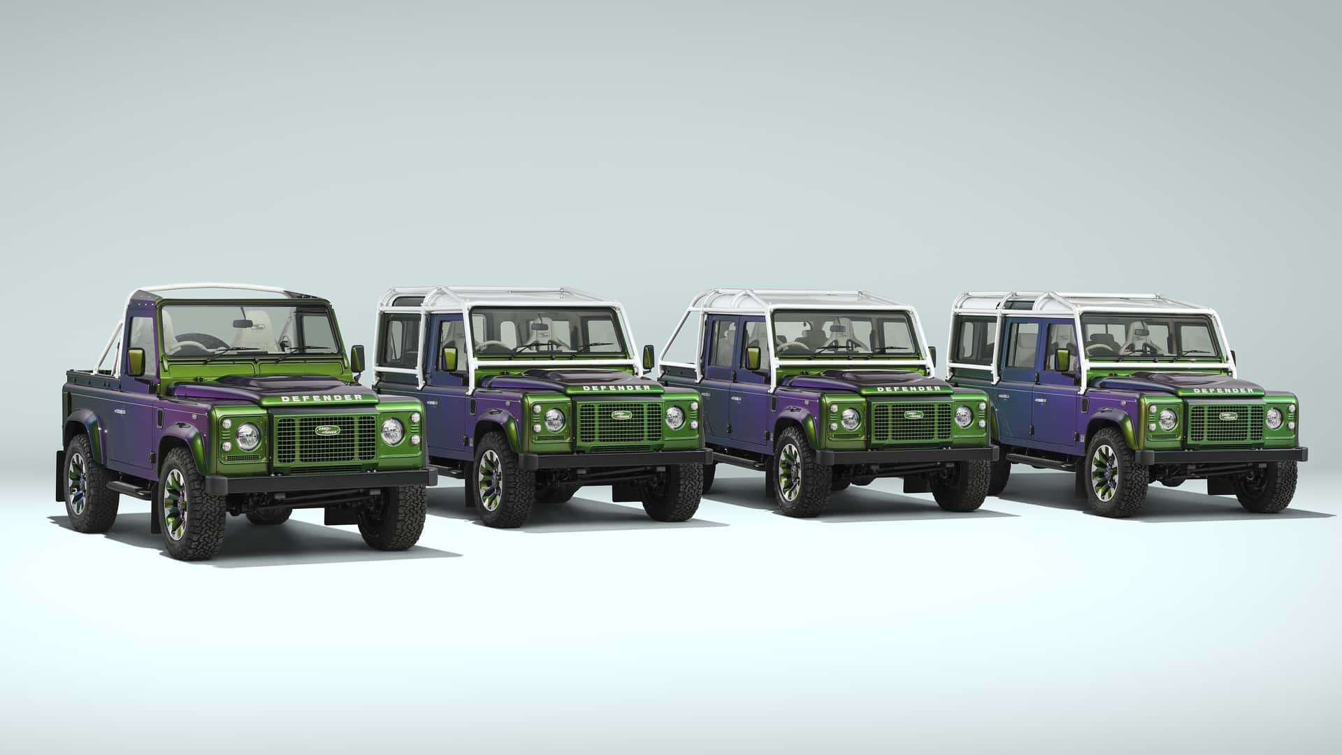 Оригинальный Defender в цвете Spectral Green. Фото: Land Rover