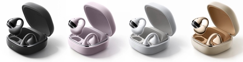 Xiaomi Clip is available in white, black, gold, and purple.