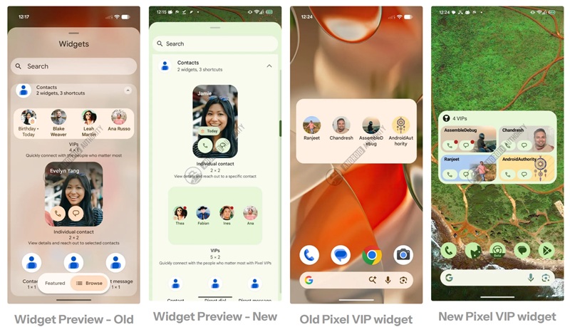 Новий віджет Pixel VIPs на Google Pixel