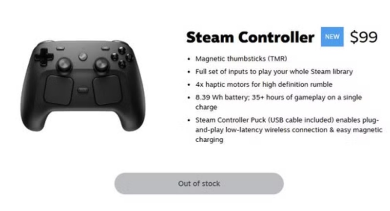 Зображення оригінального Steam Controller 2