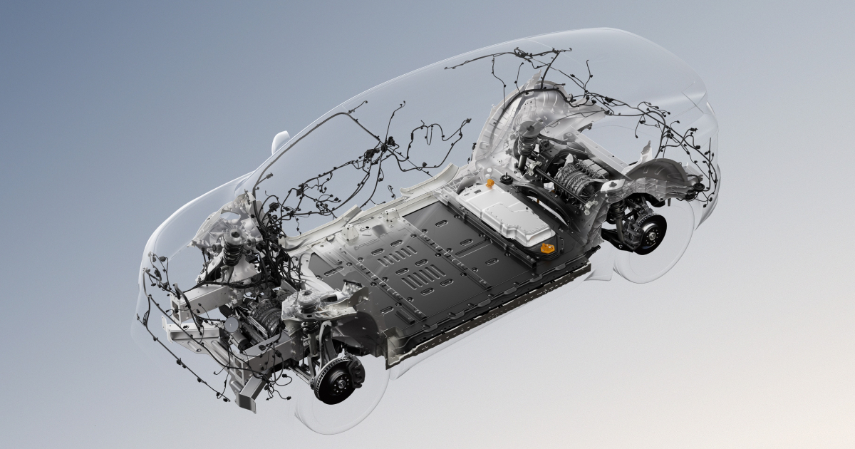 Прототип электрокроссовера Lucid Midsize Harness